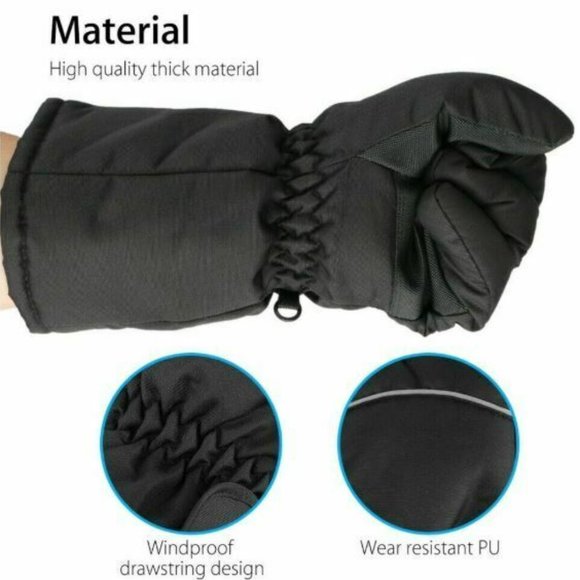 UNISEX LARGE HEATED OUTDOOR WINTER GLOVES - Picture 6 of 7